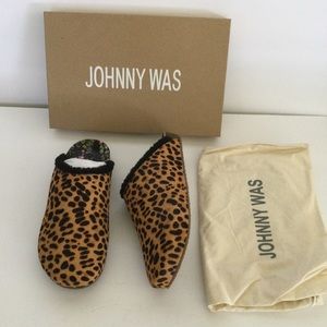JOHNNY WAS Genuine Calf Hair Mule Size 8